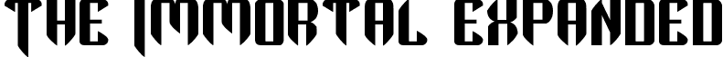 The Immortal Expanded font - theimmortalexpand.ttf