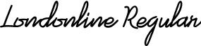 Londonline Regular font - londonline.otf