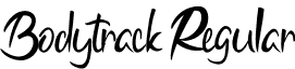 Bodytrack Regular font - Bodytrack.otf