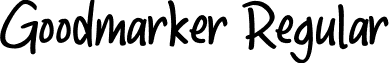 Goodmarker Regular font - Goodmarker FREE FOR PERSONAL USE.ttf