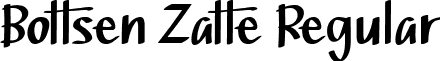 Bottsen Zatte Regular font - Bottsen Zatte.ttf