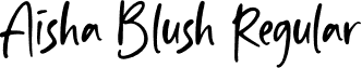 Aisha Blush Regular font - Aisha Blush.ttf