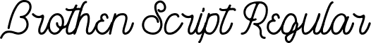 Brothen Script Regular font - Brothen.ttf