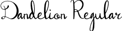 Dandelion Regular font - Dandelion.ttf