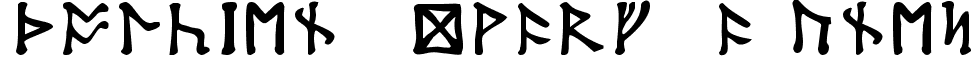 Tolkien Dwarf Runes font - dwarf.ttf