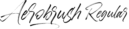 Aerobrush Regular font - Aerobrush.otf
