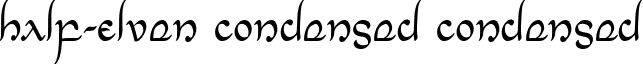 Half-Elven Condensed Condensed font - halfelvencond.ttf