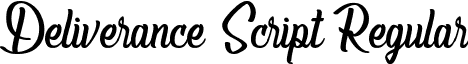 Deliverance Script Regular font - Deliverance FREE FOR PERSONAL USE.ttf