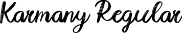 Karmany Regular font - Karmany-Regular.otf