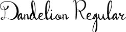 Dandelion Regular font - Dandelion.ttf