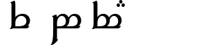 Tengwar Elfica A font - ElficaA.ttf