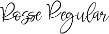 Rosse Regular font - ROSSE.ttf