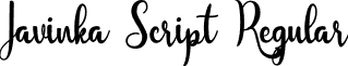 Javinka Script Regular font - javinka-script.regular.otf