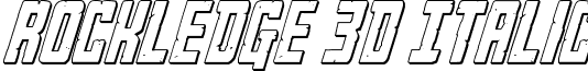 Rockledge 3D Italic font - rockledge3dital.ttf