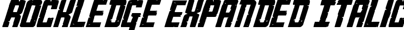 Rockledge Expanded Italic font - rockledgeexpandital.ttf