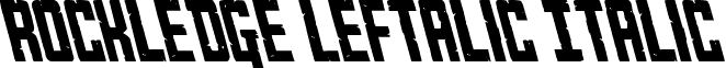 Rockledge Leftalic Italic font - rockledgeleft.ttf