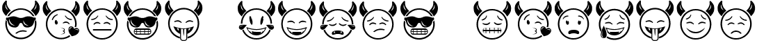 Devil Emoji Regular font - DevilEmoji.ttf