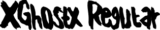 XGhostx Regular font - X-Ghost X.otf