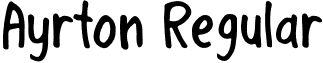 Ayrton Regular font - Ayrton-Regular.otf