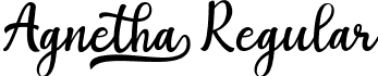Agnetha Regular font - Agnetha.ttf