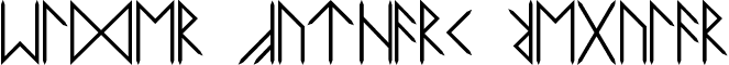 Elder Futhark Regular font - RUNE.TTF