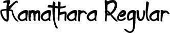 Kamathara Regular font - Kamathara.otf