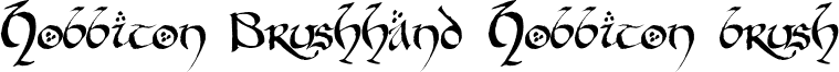 Hobbiton Brushhand Hobbiton brush font - hobbitonbrushhand.ttf