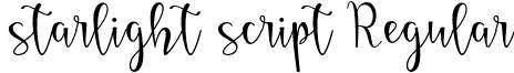 starlight script Regular font - starlightscript-2.otf