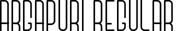 Argapuri Regular font - argapuri.otf