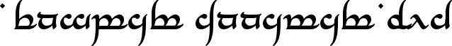 Tengwar Annatar Bold font - tnganb.ttf