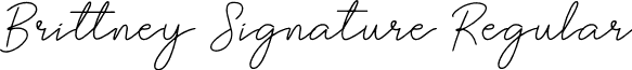Brittney Signature Regular font - Brittney Signature demo.ttf