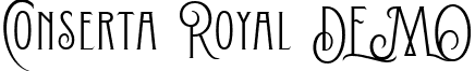 Conserta Royal DEMO font - conserta-royal-demo.ttf