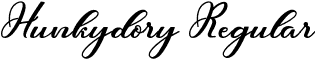 Hunkydory Regular font - Hunkydory.otf