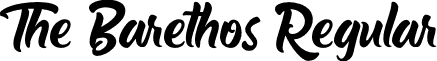 The Barethos Regular font - thebarethos.otf