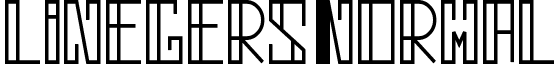 linegers Normal font - linegers-Demo.otf