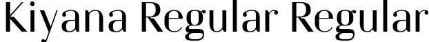 Kiyana Regular Regular font - KiyanaRegular.ttf