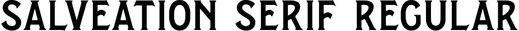 Salveation Serif Regular font - Salveation Serif.ttf