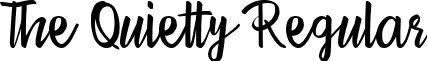 The Quietty Regular font - The Quietty.ttf