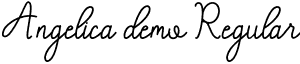 Angelica demo Regular font - angelica-demo.otf