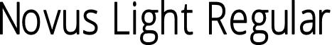 Novus Light Regular font - novus.light.otf