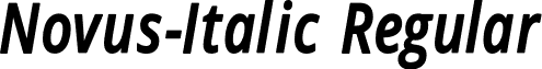 Novus-Italic Regular font - novus.italic.otf