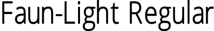 Faun-Light Regular font - faun.light.otf