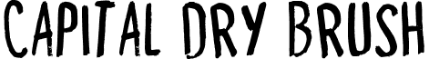 Capital Dry Brush font - capital-dry-brush.regular.ttf