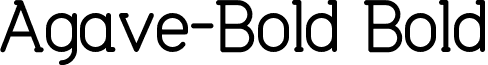 Agave-Bold Bold font - agave.bold-bold.otf