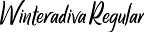 Winteradiva Regular font - Winteradiva Demo.ttf