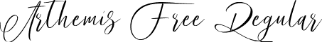 Arthemis Free Regular font - Arthemis Free.ttf