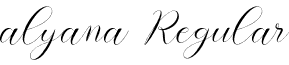 alyana Regular font - alyana.otf