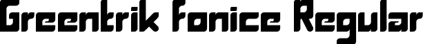 Greentrik fonice Regular font - Greentrik fonice.otf