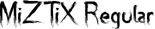MiZTiX Regular font - miztix.ttf