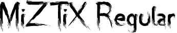 MiZTiX Regular font - miztix.otf